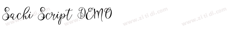 Sachi Script DEMO字体转换